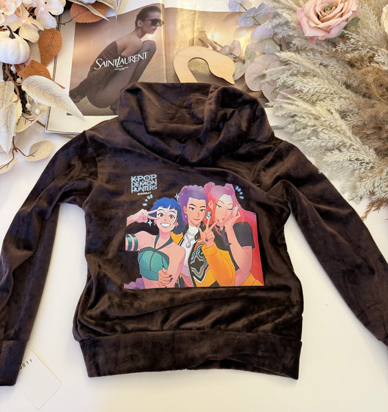 K Pop Demon Hunters Velour Hoodie