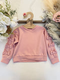 Bow Sweatshirt Beige/Pink - mylittlev