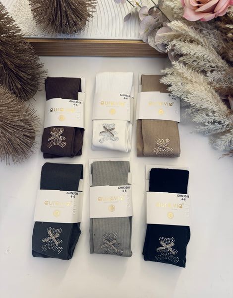 Sparkly Teddy Tights