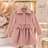 Pink Autumn Bow Coat