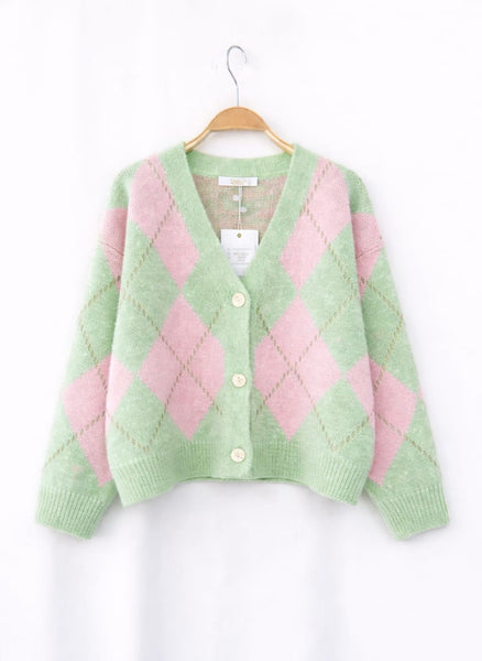 Argyle Cardigan