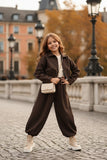 Chocolate Luxe Jacket & Trousers Set - mylittlev