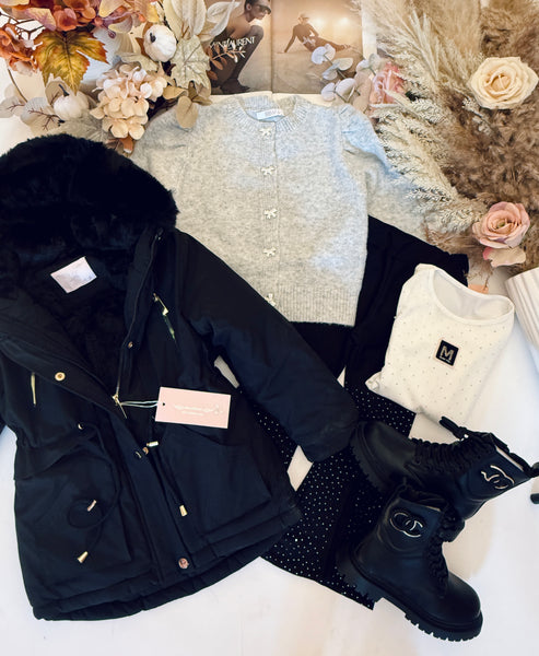 Bow Button Cardigan