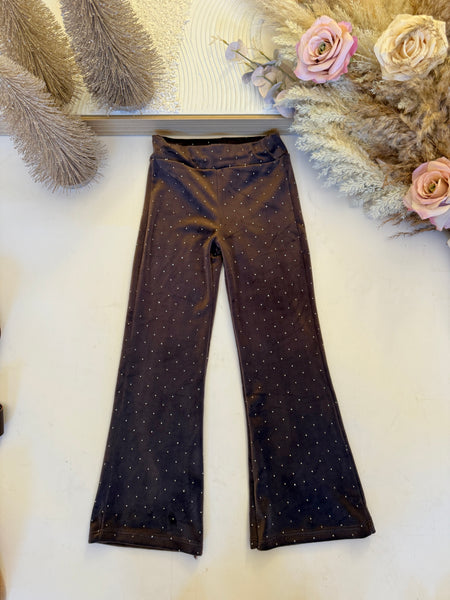 Velour Sequin Flares