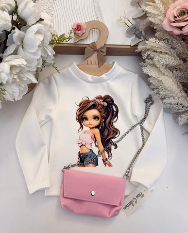 Girl Top with Bag - mylittlev