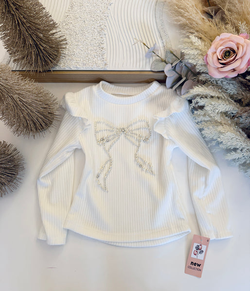 Pearl Bow Top