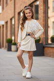 Beige Sequin Bolero