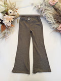 Dark Beige Flares