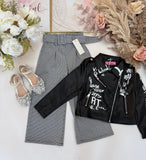 Grey Crystal Trousers
