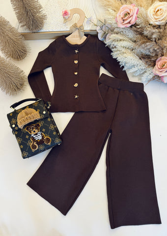Chocolate Knitted Outfit