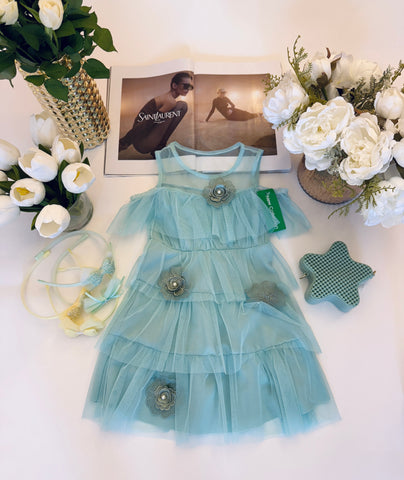 Mint Tulle Dress