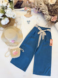Blue Bow Top