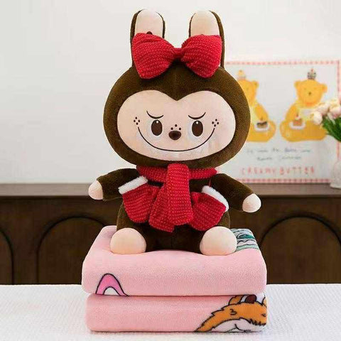 Labubu Plush with Blanket
