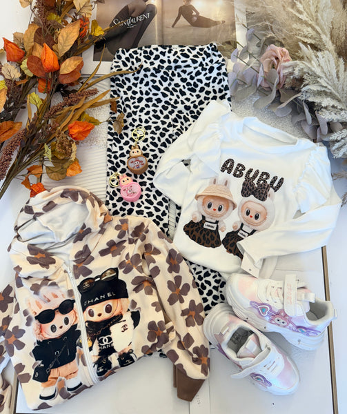 Leopard Velour Flares