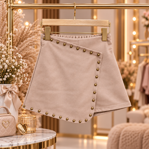 Beige Skorts