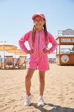 Velour Hoodie & Shorts Set - mylittlev