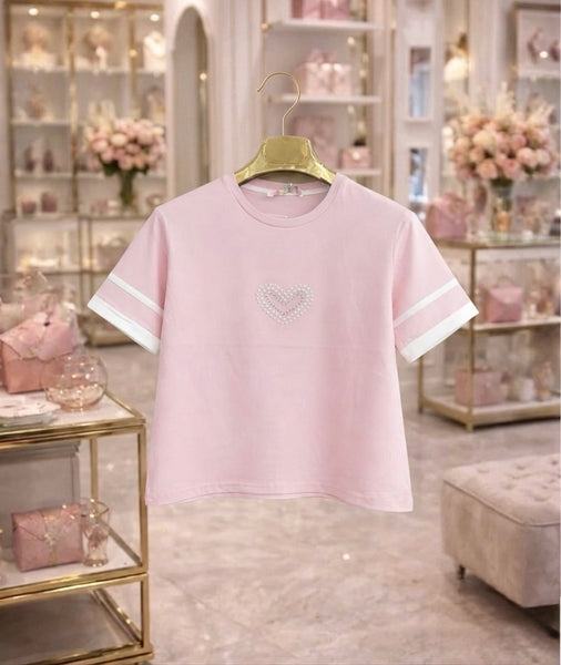 Pink Heart T-Shirt - mylittlev