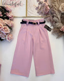 Pink Wide Leg Trousers