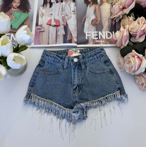 Denim Shorts - Blue