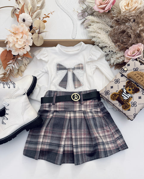 Tartan Bow Outfit