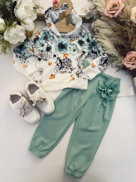 Mint or White Flower Trousers - mylittlev
