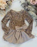 Bow Sequin Dress
