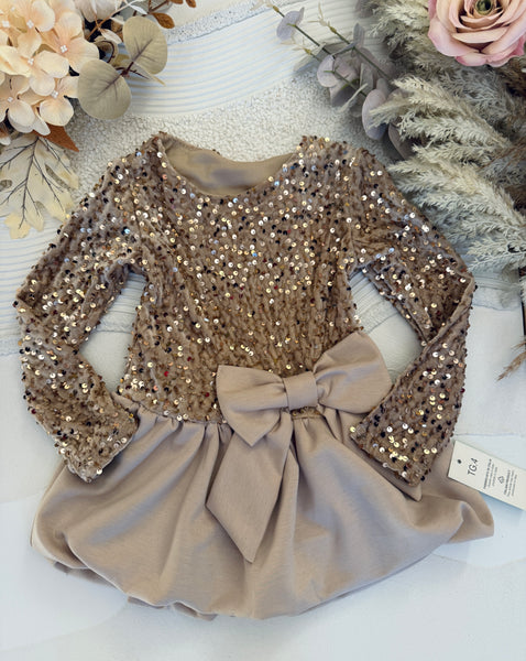 Bow Sequin Dress