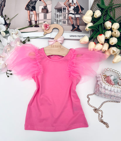 Pink Tulle Top