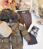 Chocolate Velour Flares