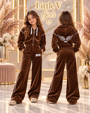 Velour tracksuit