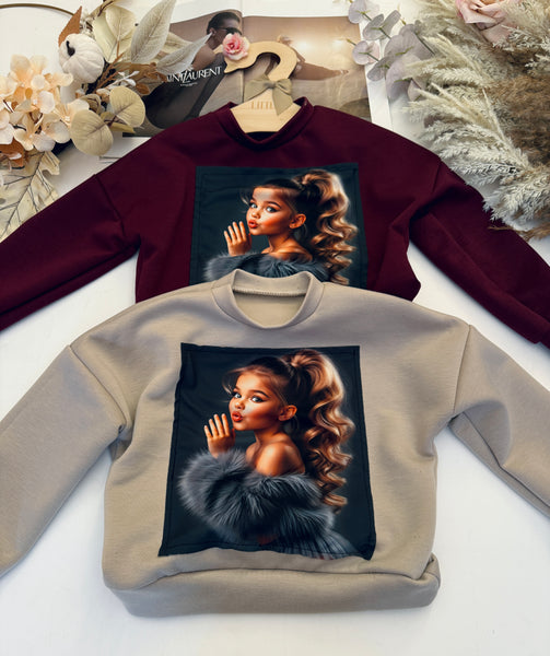 Stylish Girl Sweatshirt