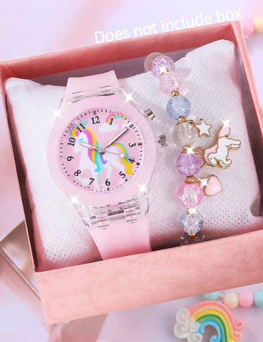 Light up Unicorn Watch with Bracelet