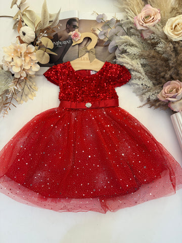 Red Sequin Dress