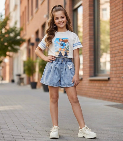 Roller Skater Girl T-Shirt - mylittlev