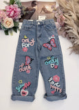 Chenille Graffiti Jeans
