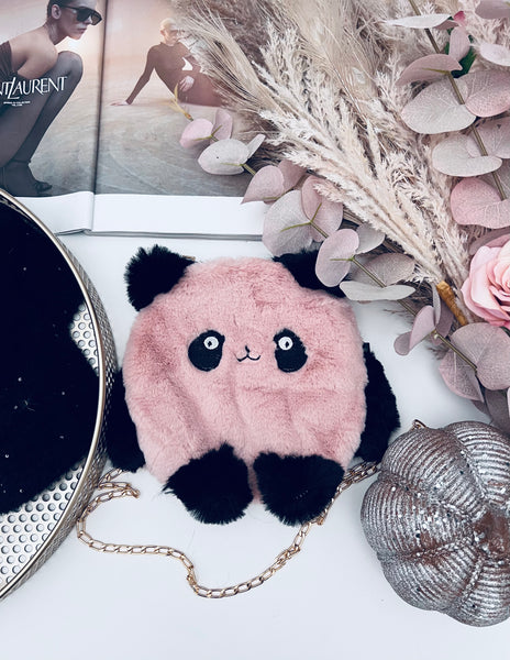 Panda Fluffy Bag