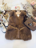 Chocolate Faux Fur Gilet