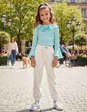 Button Cotton Trousers - mylittlev