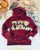 Velour Teddy Hoodie