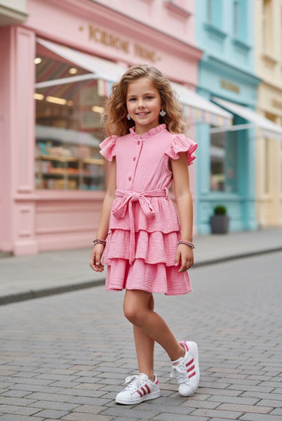 Sweet Frill Dress Pink or Mint - mylittlev