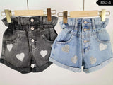 Blue Heart Denim Short