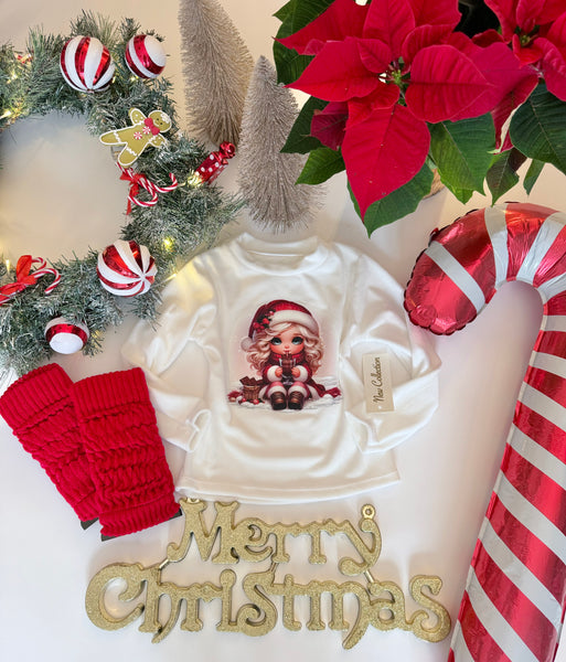 Christmas Velour Top