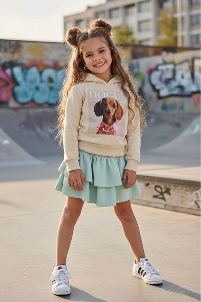 Puppy Beige Hoodie - mylittlev
