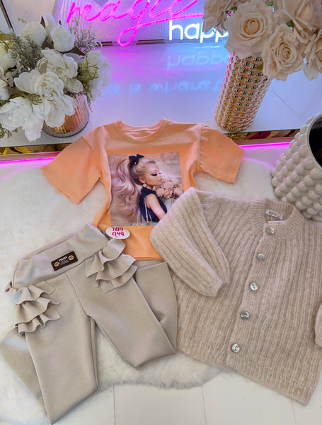 Peach Blossom Chic T-Shirt - mylittlev