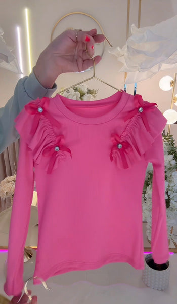Pink Bow Top