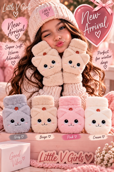Cute Kitty Gloves