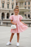 Pink Eyelet Dress - mylittlev