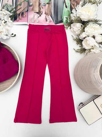 Flared Cotton Trousers