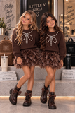 Chocolate Feather Skirt