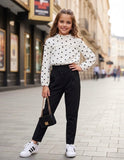 Polka Dot Ruffle Collar Shirt - mylittlev